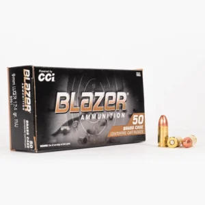 Buy 1000 Rounds of 124gr FMJ 9mm Ammo by Blazer Brass Online In Canada